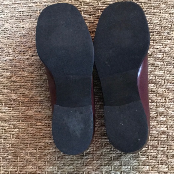 Ruby red leather loafers - Picture 6 of 7